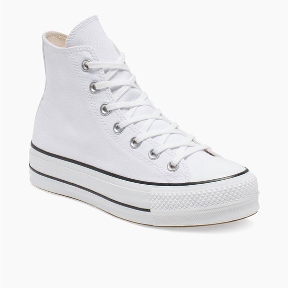 Converse Chuck Taylor All Star Platform Canvas Sneakers Size 10.5 - Picture 3 of 6